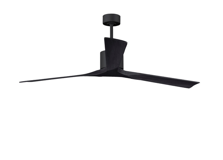 Matthews Fan Company Nan XL NKXL-BK-BK-72 Ceiling Fan - Matte Black, Matte Black/