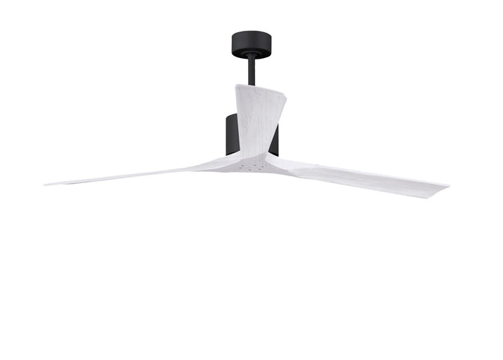 Matthews Fan Company Nan XL NKXL-BK-MWH-72 Ceiling Fan - Matte Black, Matte White/