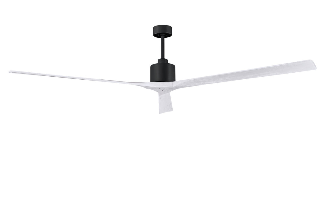 Matthews Fan Company Nan XL NKXL-BK-MWH-90 Ceiling Fan - Matte Black, Matte White/