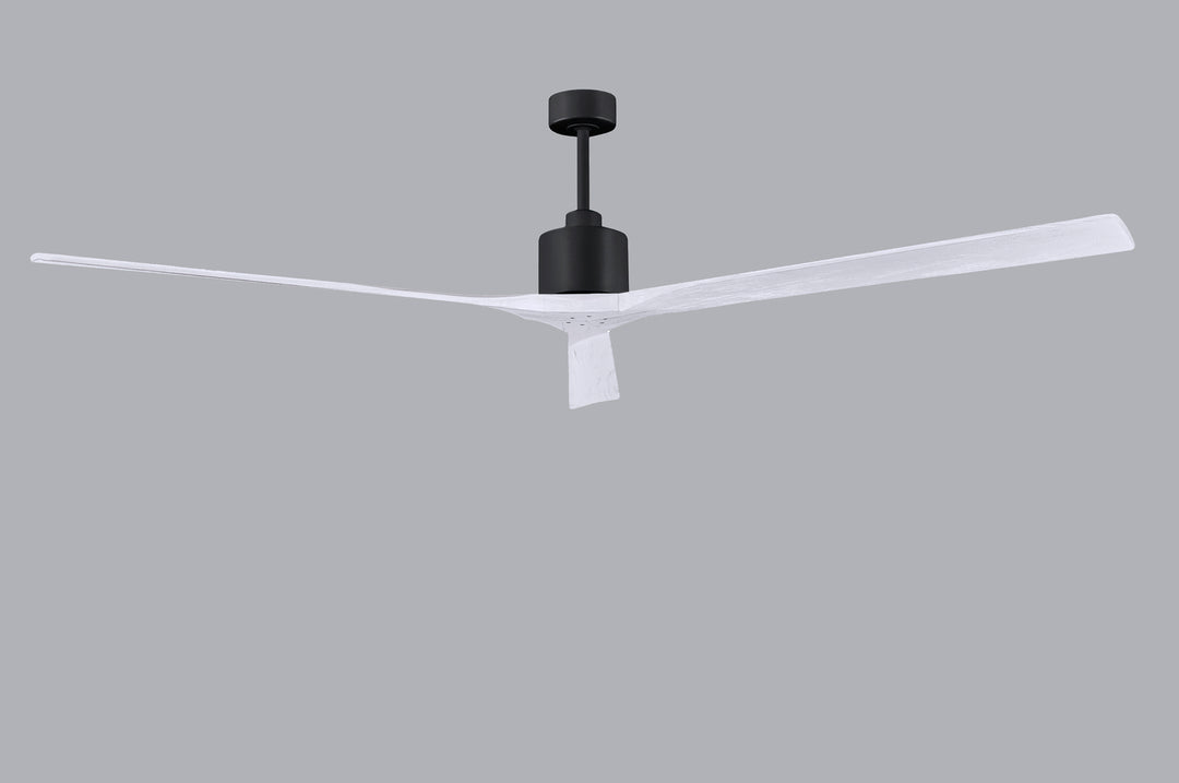 Matthews Fan Company Nan XL NKXL-BK-MWH-90 Ceiling Fan - Matte Black, Matte White/