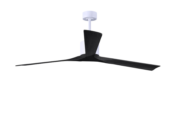 Matthews Fan Company Nan XL NKXL-MWH-BK-72 Ceiling Fan - Matte White, Matte Black/