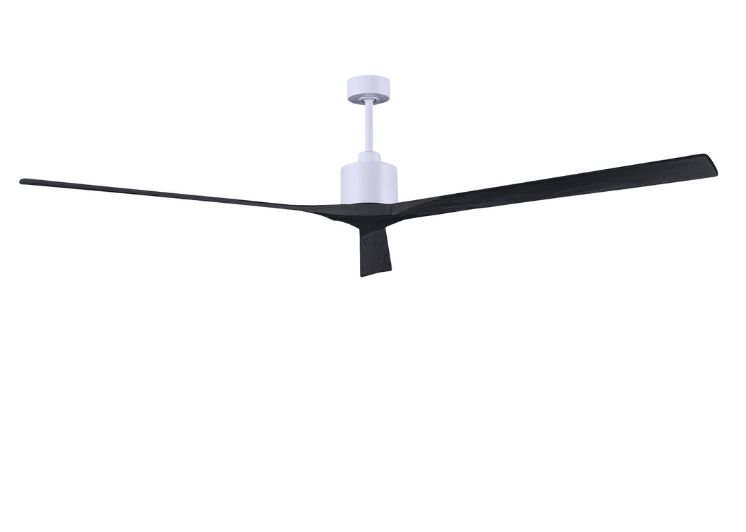 Matthews Fan Company Nan XL NKXL-MWH-BK-90 Ceiling Fan - Matte White, Matte Black/