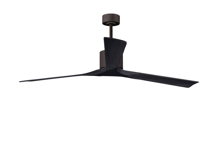 Matthews Fan Company Nan XL NKXL-TB-BK-72 Ceiling Fan - Textured Bronze, Matte Black/