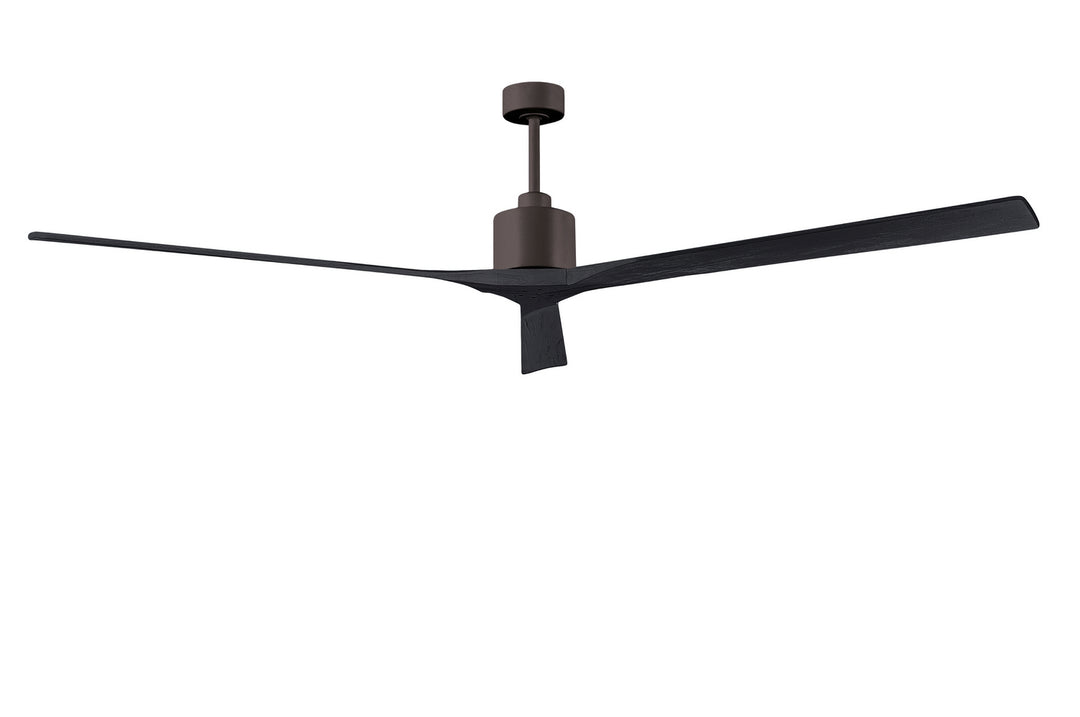 Matthews Fan Company Nan XL NKXL-TB-BK-90 Ceiling Fan - Textured Bronze, Matte Black/