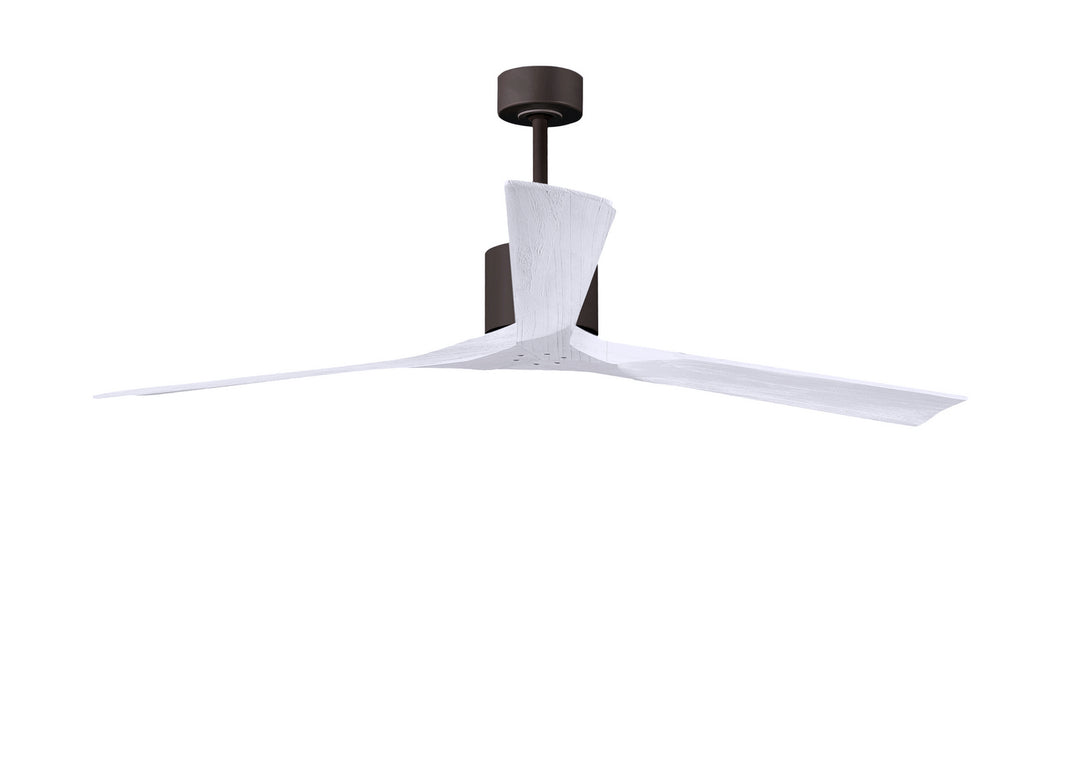 Matthews Fan Company Nan XL NKXL-TB-MWH-72 Ceiling Fan - Textured Bronze, Matte White/