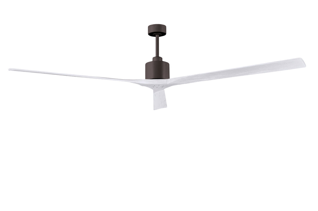 Matthews Fan Company Nan XL NKXL-TB-MWH-90 Ceiling Fan - Textured Bronze, Matte White/