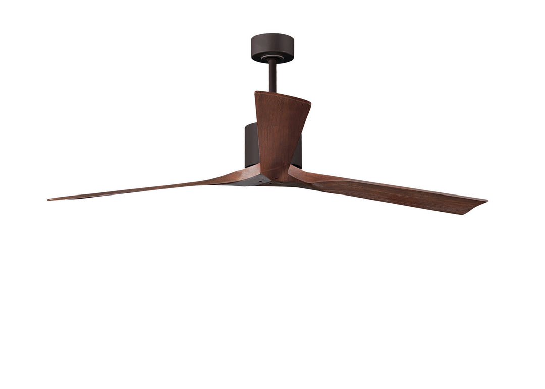 Matthews Fan Company Nan XL NKXL-TB-WA-72 Ceiling Fan - Textured Bronze, Walnut/