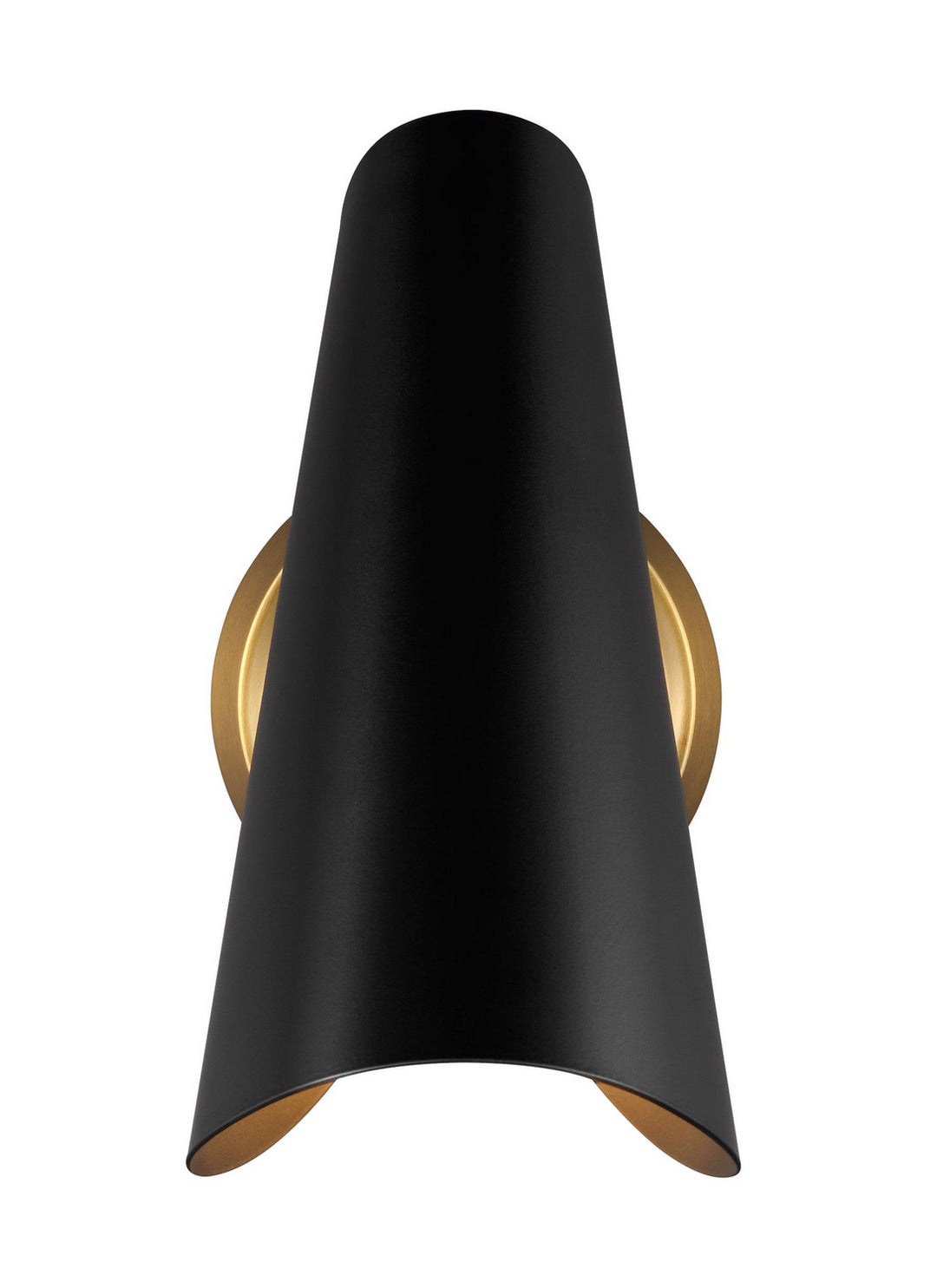 Visual Comfort Studio Tresa AEW1001BBSMBK Wall Light - Midnight Black and Burnished Brass