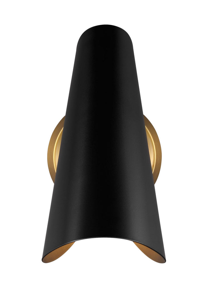 Visual Comfort Studio Tresa AEW1001BBSMBK Wall Light - Midnight Black and Burnished Brass