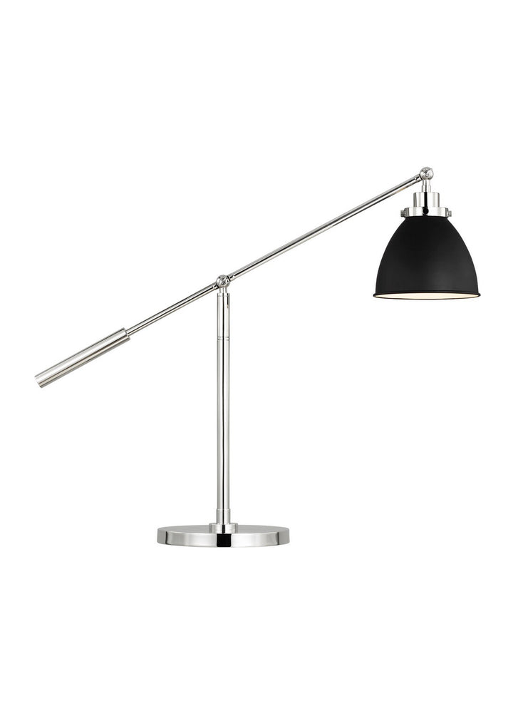 Visual Comfort Studio CT1101MBKPN1 Wellfleet One Light Desk Lamp Lamp Polished Nickel