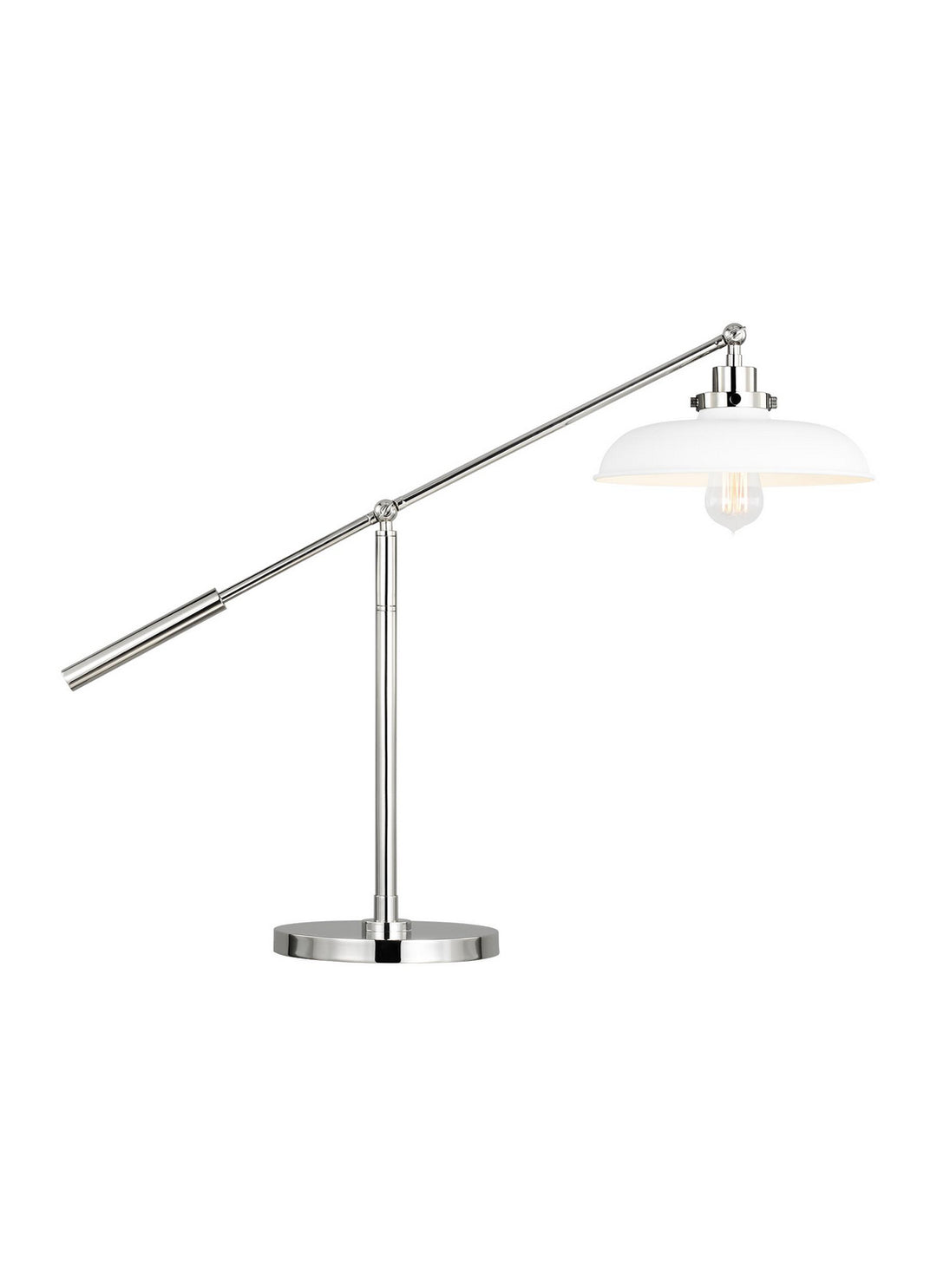 Visual Comfort Studio CT1111MWTPN1 Wellfleet One Light Desk Lamp Lamp Polished Nickel