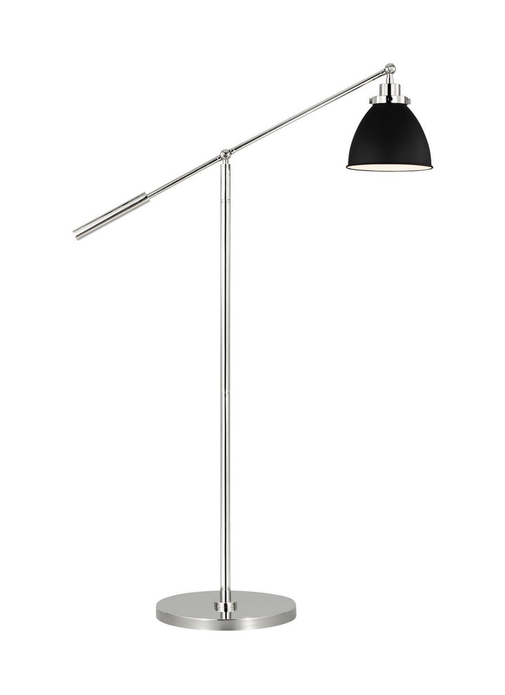 Visual Comfort Studio CT1131MBKPN1 Wellfleet One Light Floor Lamp Lamp Polished Nickel