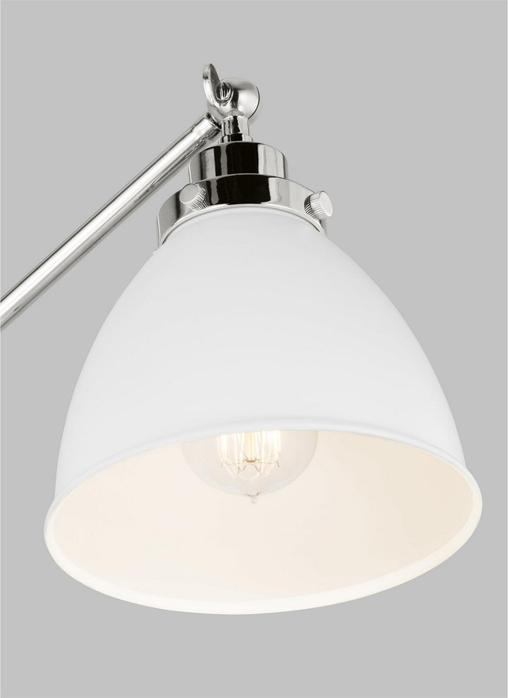 Visual Comfort Studio CT1131MWTPN1 Wellfleet One Light Floor Lamp Lamp Polished Nickel