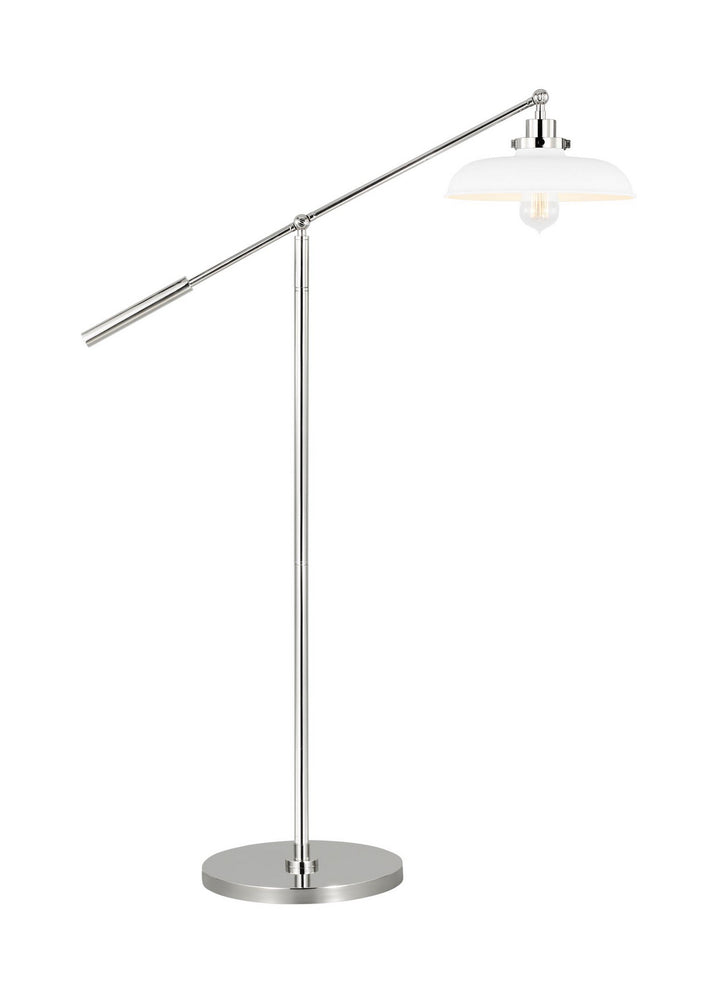 Visual Comfort Studio CT1141MWTPN1 Wellfleet One Light Floor Lamp Lamp Polished Nickel