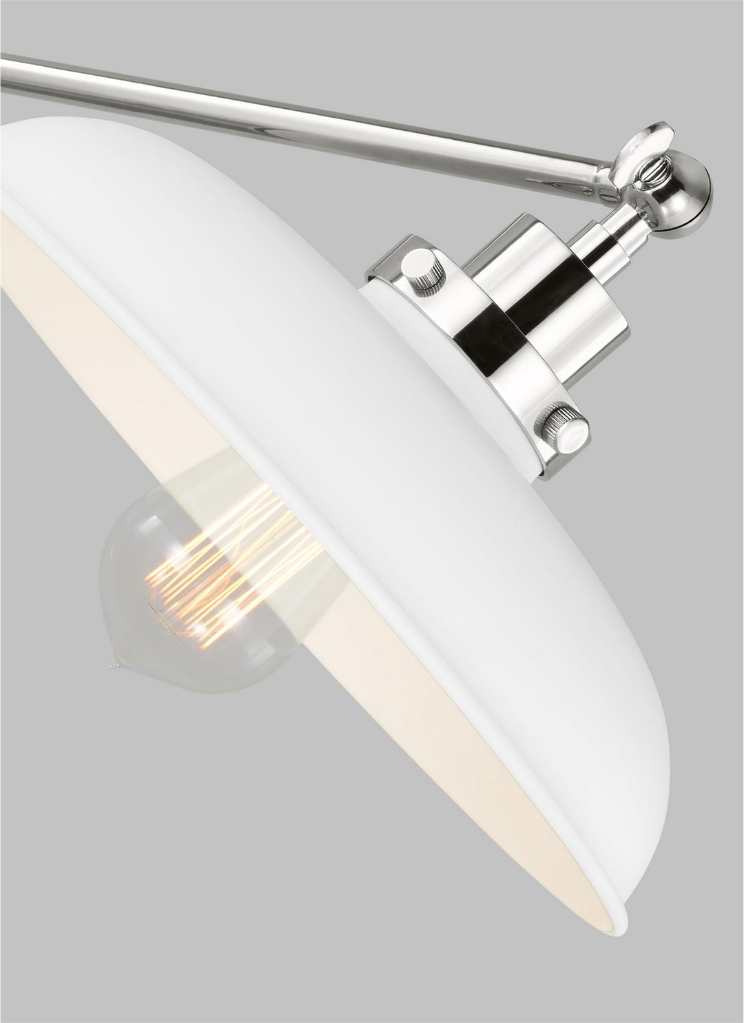 Visual Comfort Studio CT1141MWTPN1 Wellfleet One Light Floor Lamp Lamp Polished Nickel