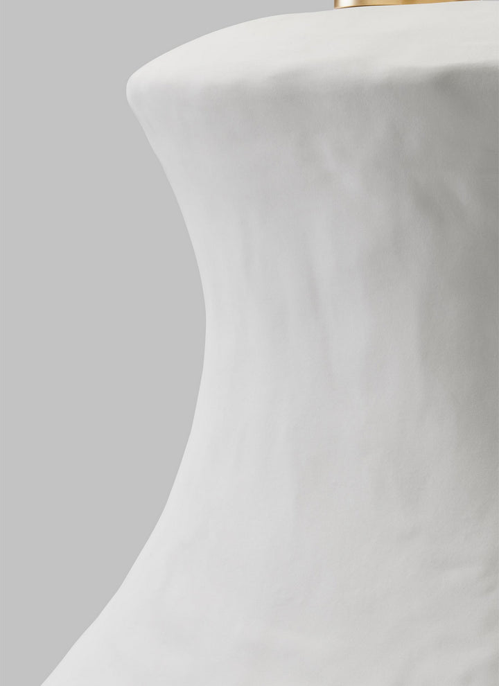 Visual Comfort Studio HT1021MWC1 Bone One Light Table Lamp Lamp White