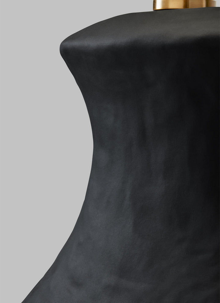 Visual Comfort Studio HT1021RBC1 Bone One Light Table Lamp Lamp Black