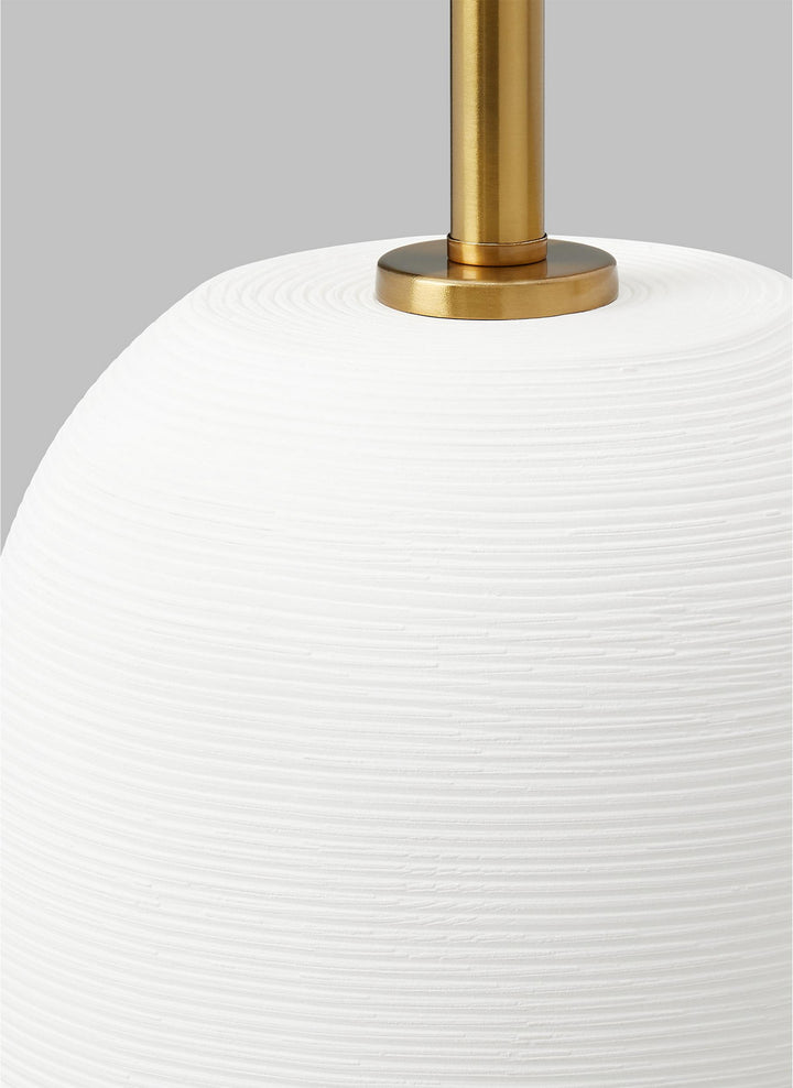 Visual Comfort Studio HT1061MWC1 Fanny One Light Table Lamp Lamp White