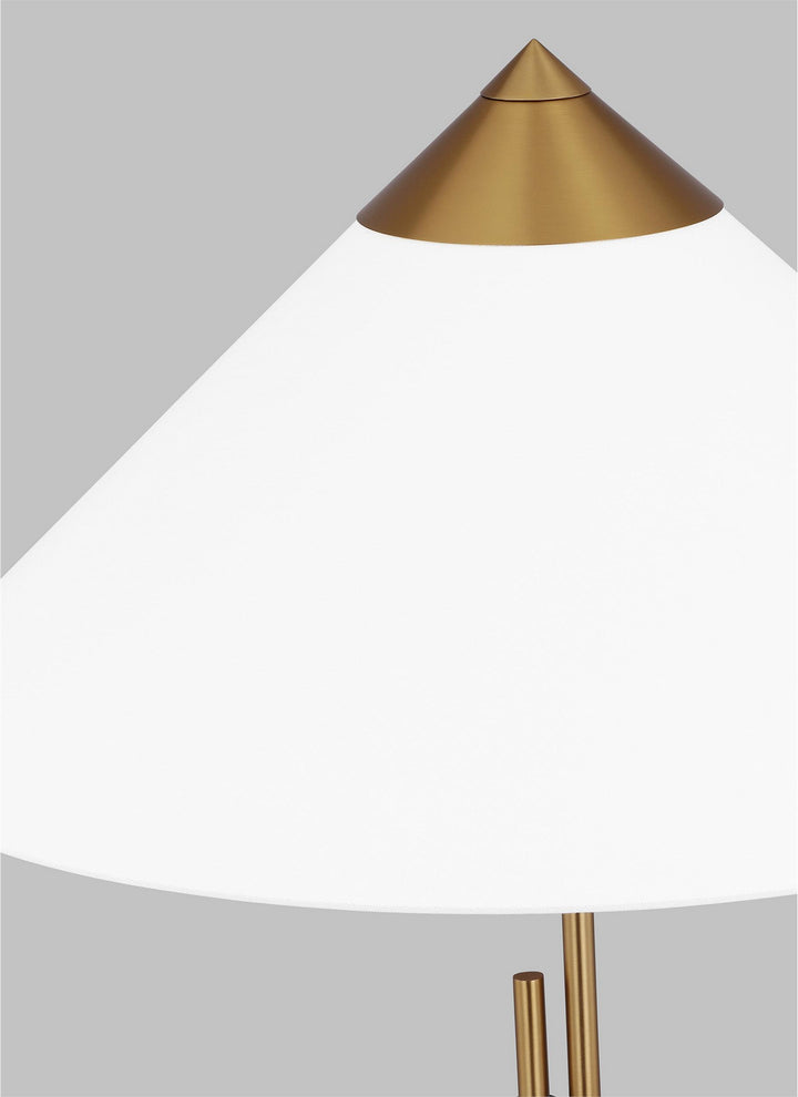 Visual Comfort Studio KT1281BBSBNZ1 Franklin One Light Table Lamp Lamp Brass - Antique