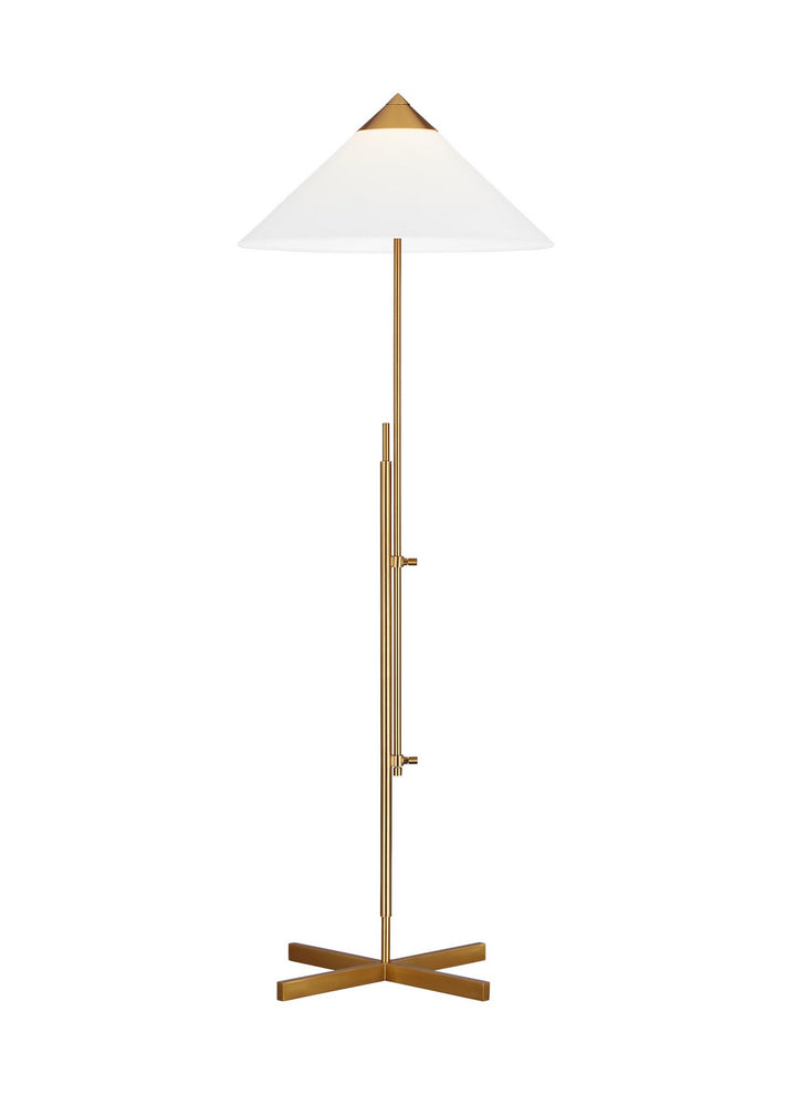 Visual Comfort Studio KT1291BBS1 Franklin One Light Floor Lamp Lamp Brass - Antique