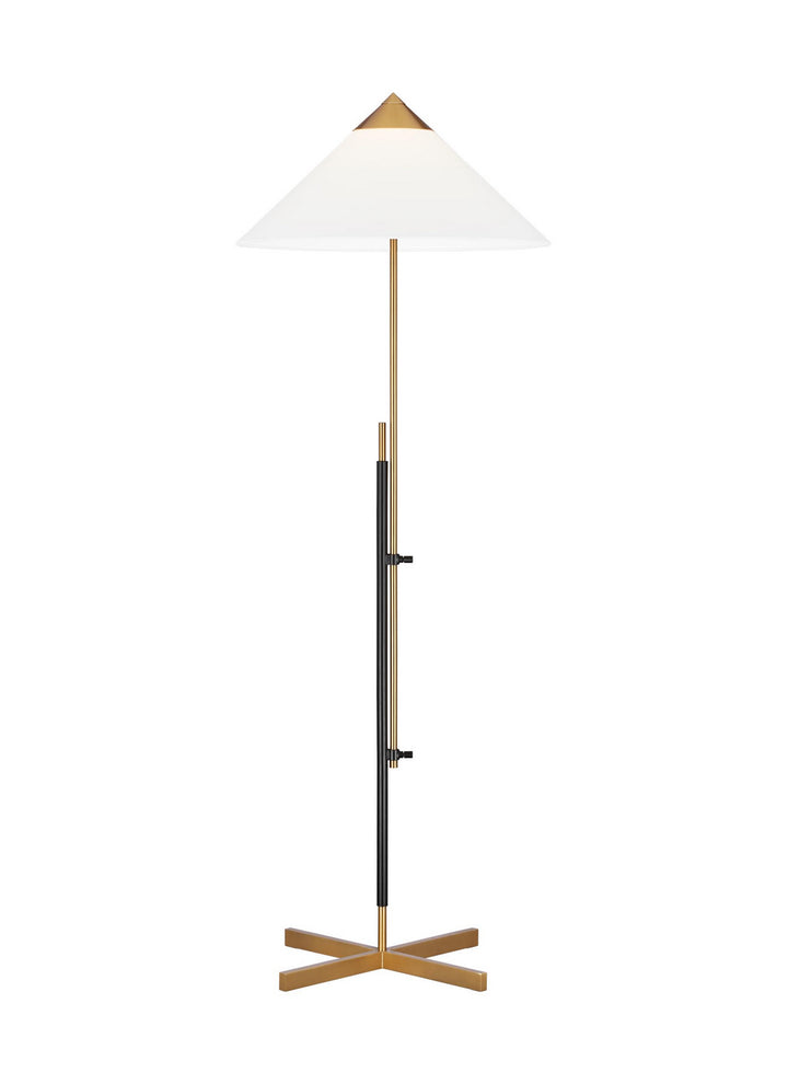 Visual Comfort Studio KT1291BBSBNZ1 Franklin One Light Floor Lamp Lamp Brass - Antique