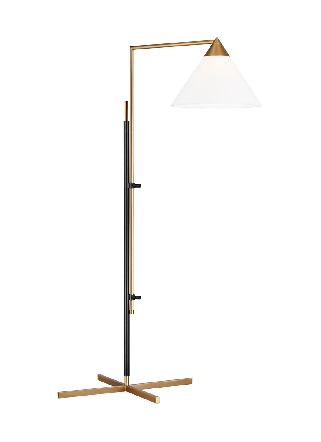 Visual Comfort Studio KT1301BBSBNZ1 Franklin One Light Floor Lamp Lamp Brass - Antique