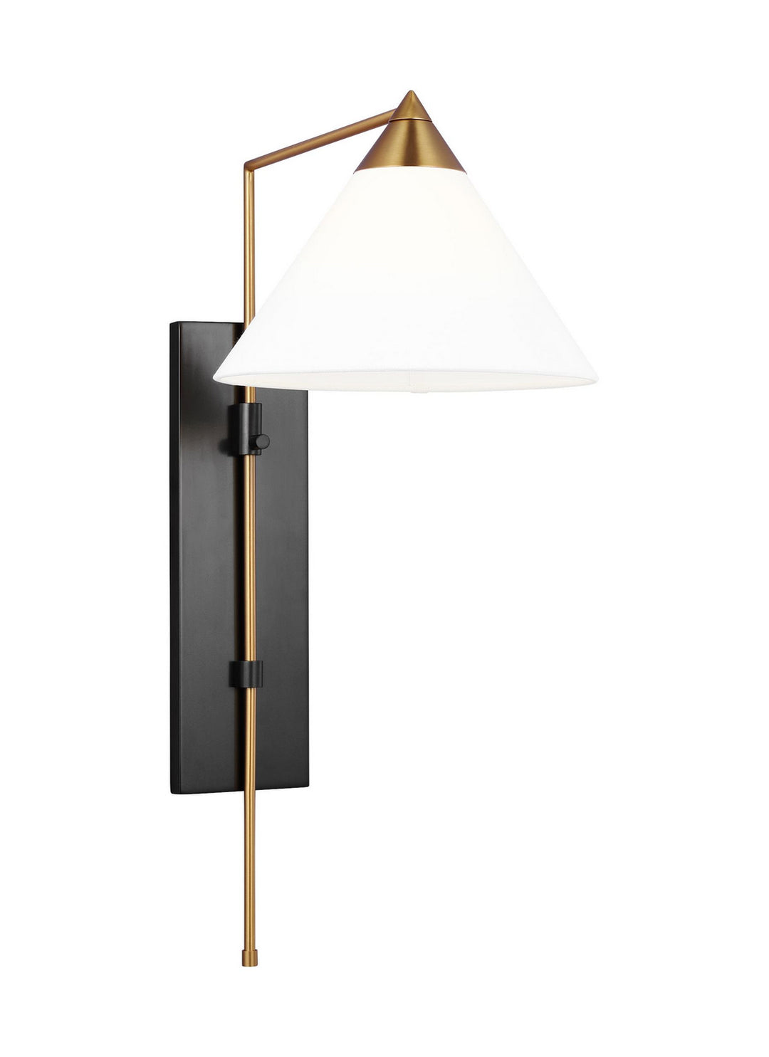 Visual Comfort Studio KWL1121BBSBNZ Franklin One Light Wall Sconce Lamp Brass - Antique