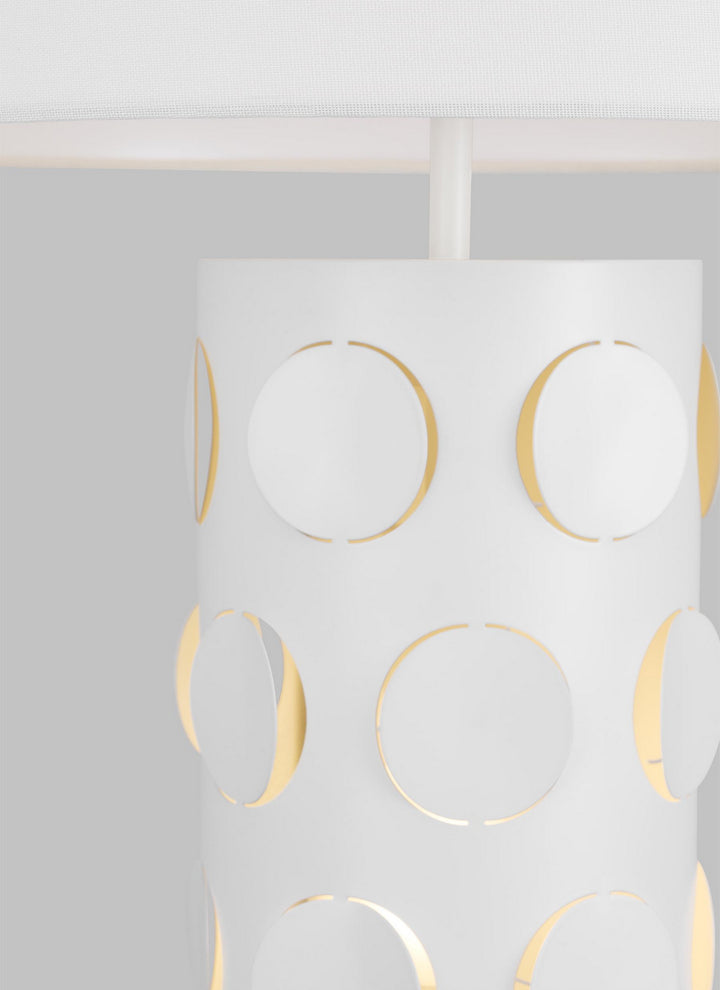 Visual Comfort Studio KST1022MWT1 Dottie Two Light Table Lamp Lamp White