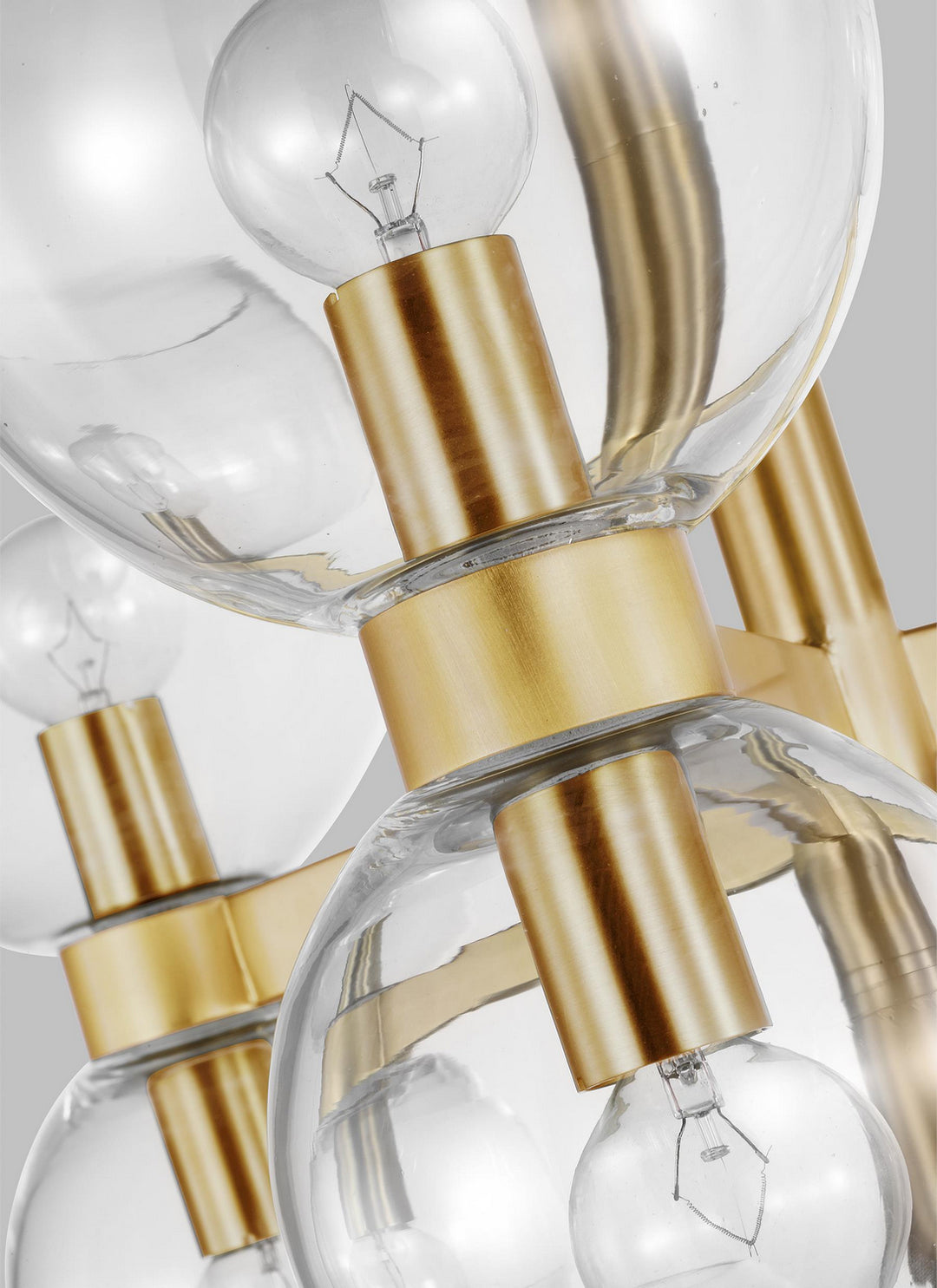 Visual Comfort Studio Londyn KSC10018BBSCG Chandelier Light - Burnished Brass with Clear Glass