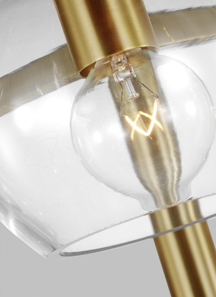 Visual Comfort Studio Londyn KSC10124BBSCG Chandelier Light - Burnished Brass with Clear Glass