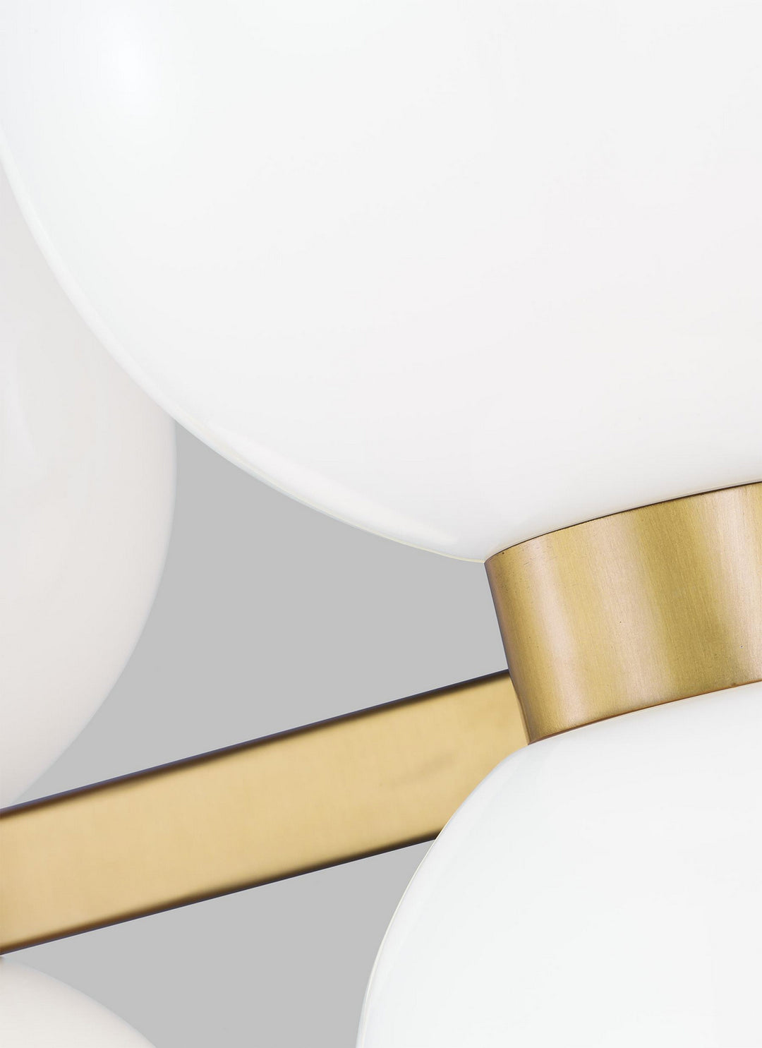 Visual Comfort Studio Londyn KSF1036BBSMG Ceiling Light - Burnished Brass with Milk White Glass