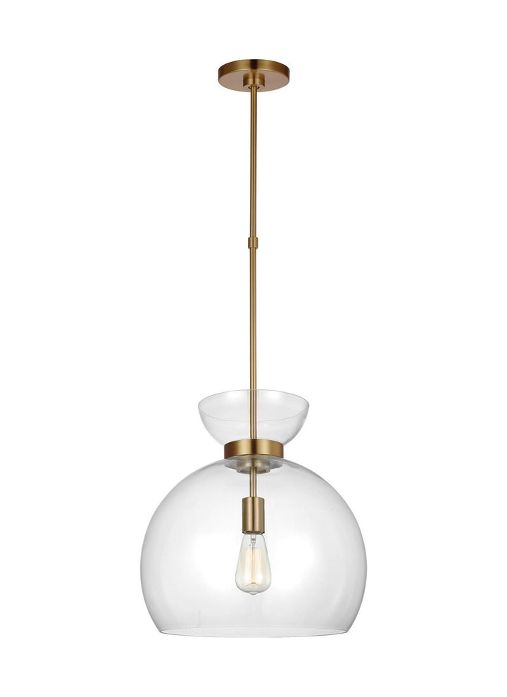 Visual Comfort Studio Londyn KSP1021BBSCG Pendant Light - Burnished Brass with Clear Glass