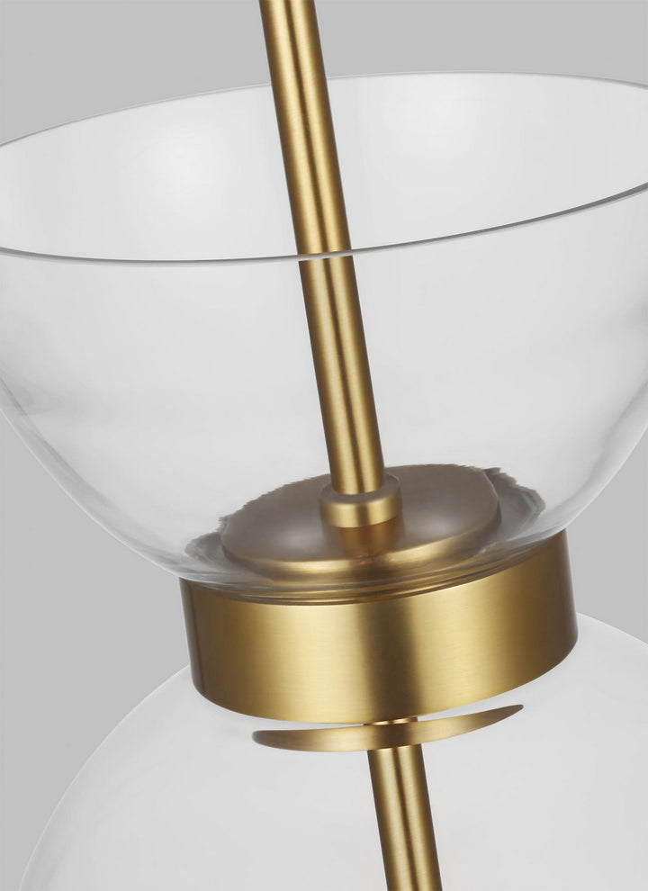 Visual Comfort Studio Londyn KSP1031BBSCG Pendant Light - Burnished Brass with Clear Glass