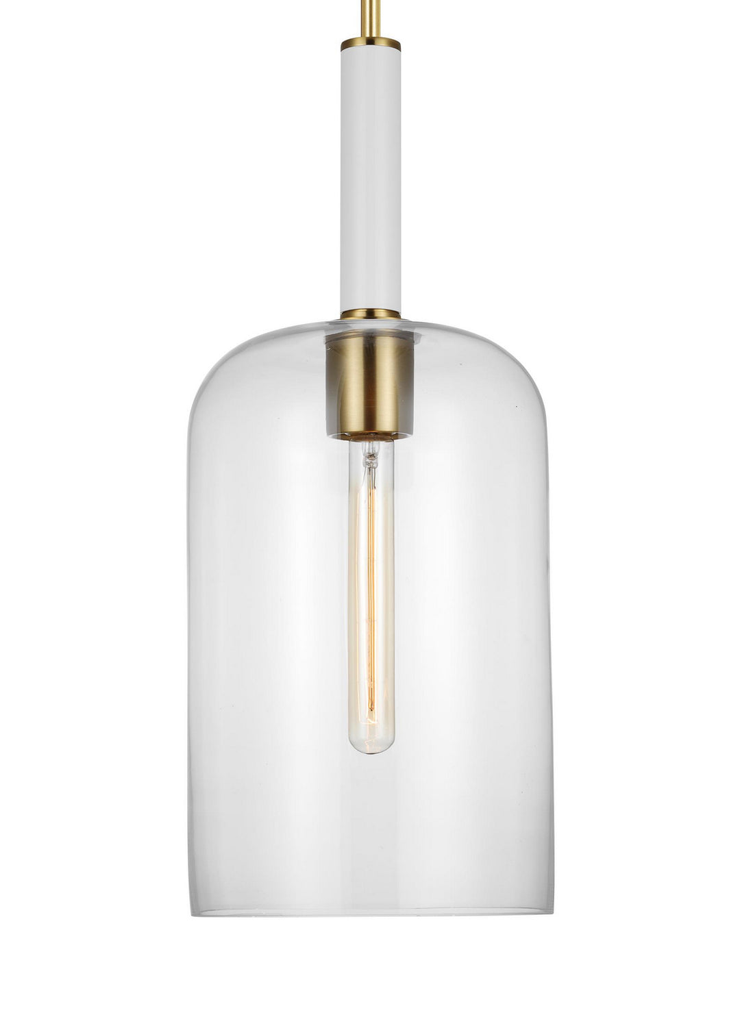 Visual Comfort Studio Monroe KSP1051BBSGW Pendant Light - Burnished Brass