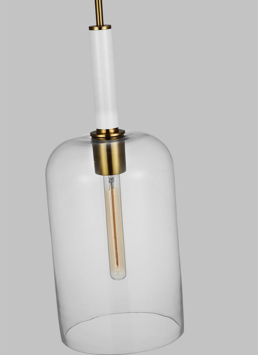 Visual Comfort Studio Monroe KSP1051BBSGW Pendant Light - Burnished Brass