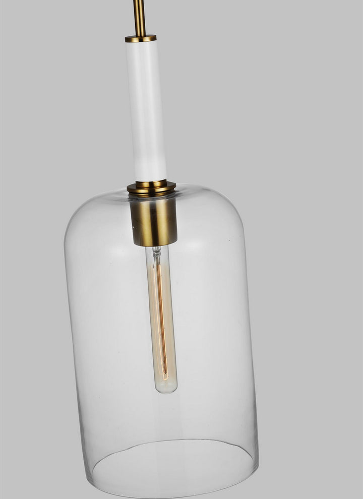 Visual Comfort Studio Monroe KSP1051BBSGW Pendant Light - Burnished Brass