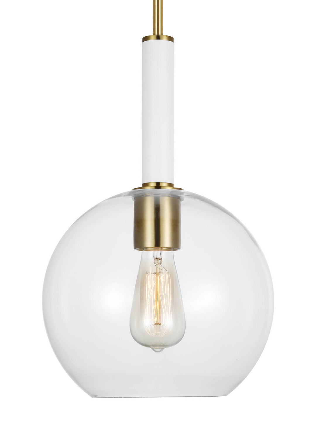 Visual Comfort Studio Monroe KSP1061BBSGW Pendant Light - Burnished Brass
