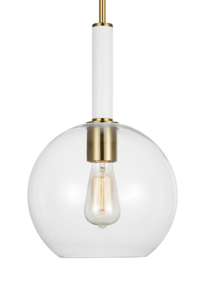 Visual Comfort Studio Monroe KSP1061BBSGW Pendant Light - Burnished Brass