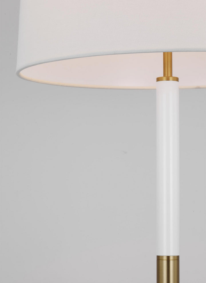 Visual Comfort Studio KST1041BBSGW1 Monroe One Light Table Lamp Lamp Brass - Antique