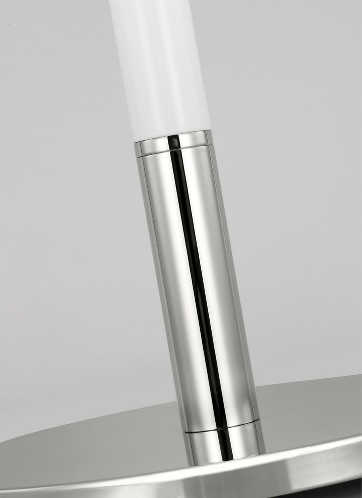 Visual Comfort Studio KST1041PNGW1 Monroe One Light Table Lamp Lamp Polished Nickel