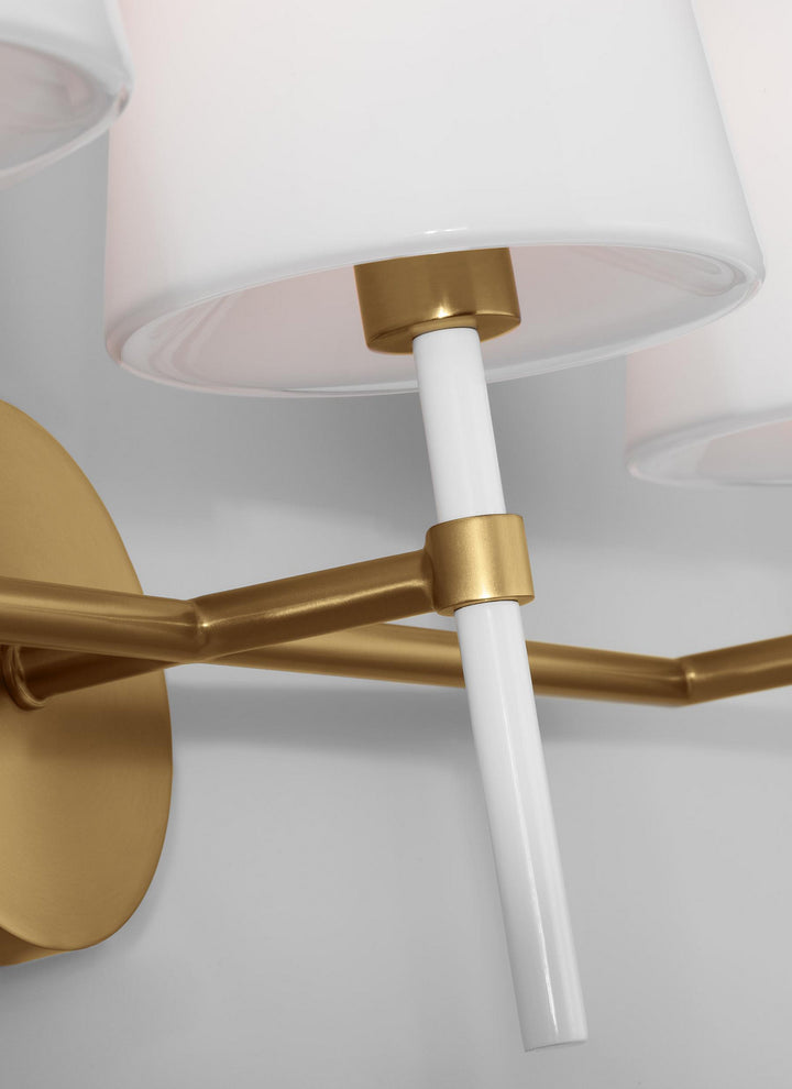 Visual Comfort Studio Monroe KSV1013BBSGW Bath Vanity Light 23 in. wide - Burnished Brass