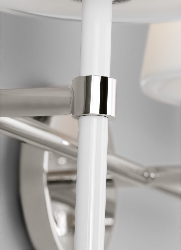 Visual Comfort Studio Monroe KSV1013PNGW Bath Vanity Light 23 in. wide - Polished Nickel