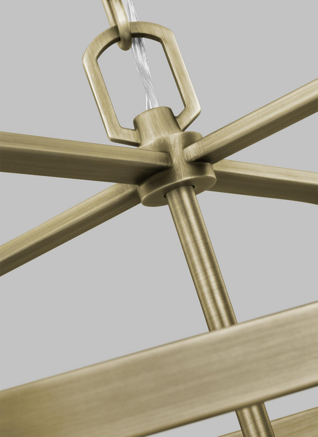 Visual Comfort Studio Hadley LC1134TWB Pendant Light - Time Worn Brass