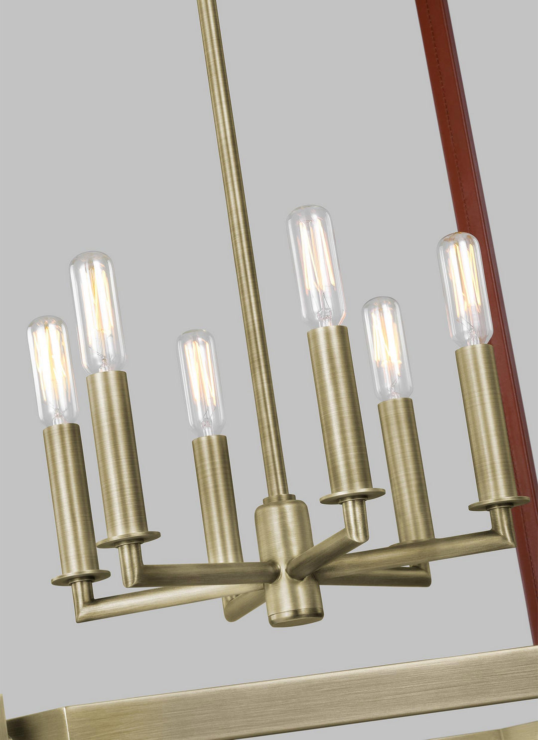 Visual Comfort Studio Hadley LC1156TWB Pendant Light - Time Worn Brass