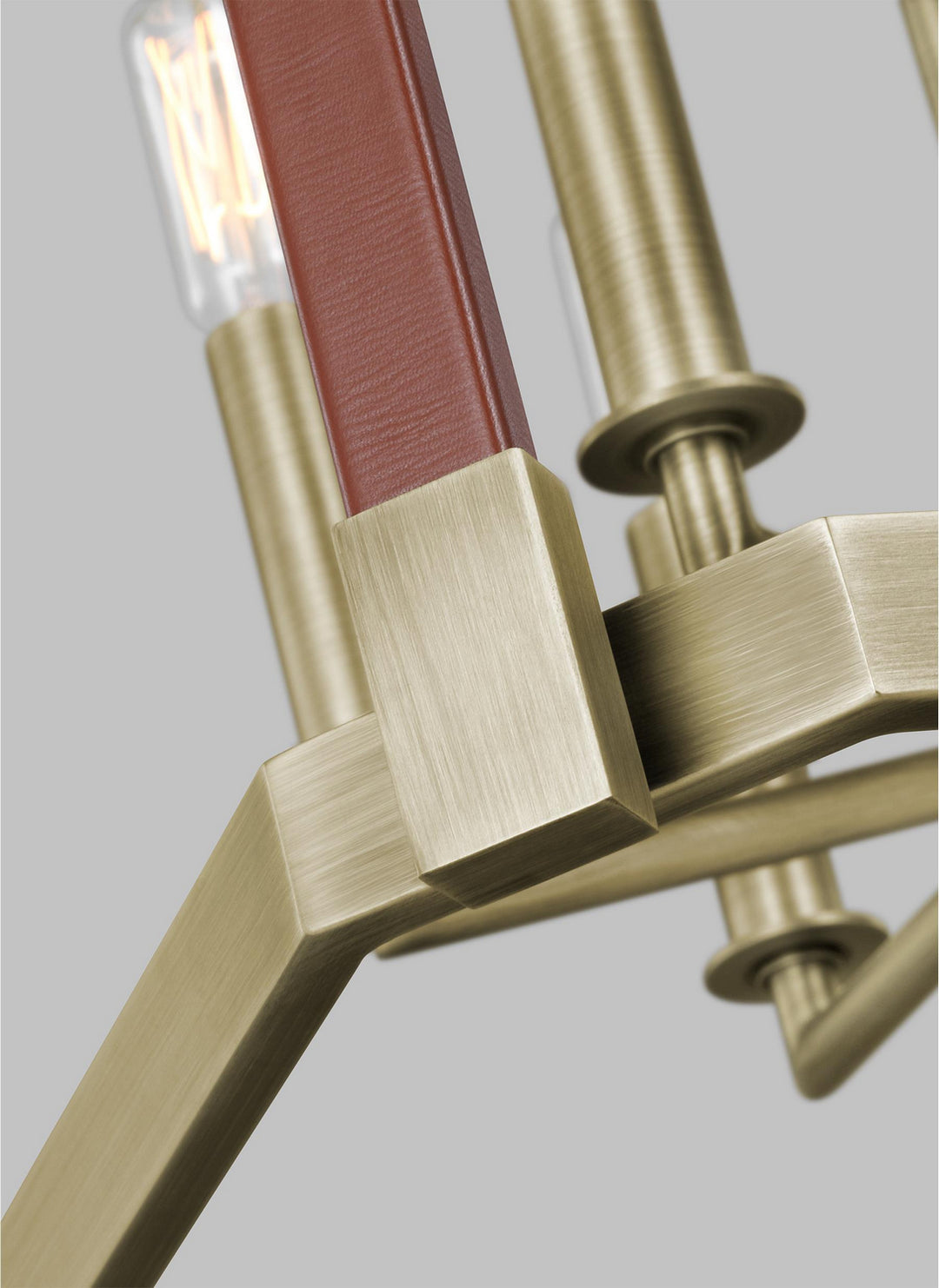 Visual Comfort Studio Hadley LC1156TWB Pendant Light - Time Worn Brass