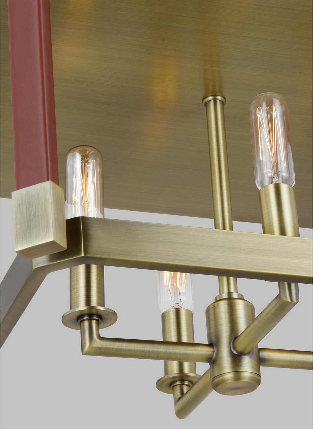 Visual Comfort Studio Hadley LF1034TWB Ceiling Light - Time Worn Brass
