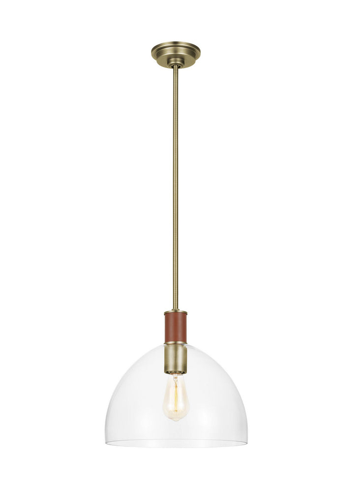 Visual Comfort Studio Hadley LP1051TWBCG Pendant Light - Time Worn Brass