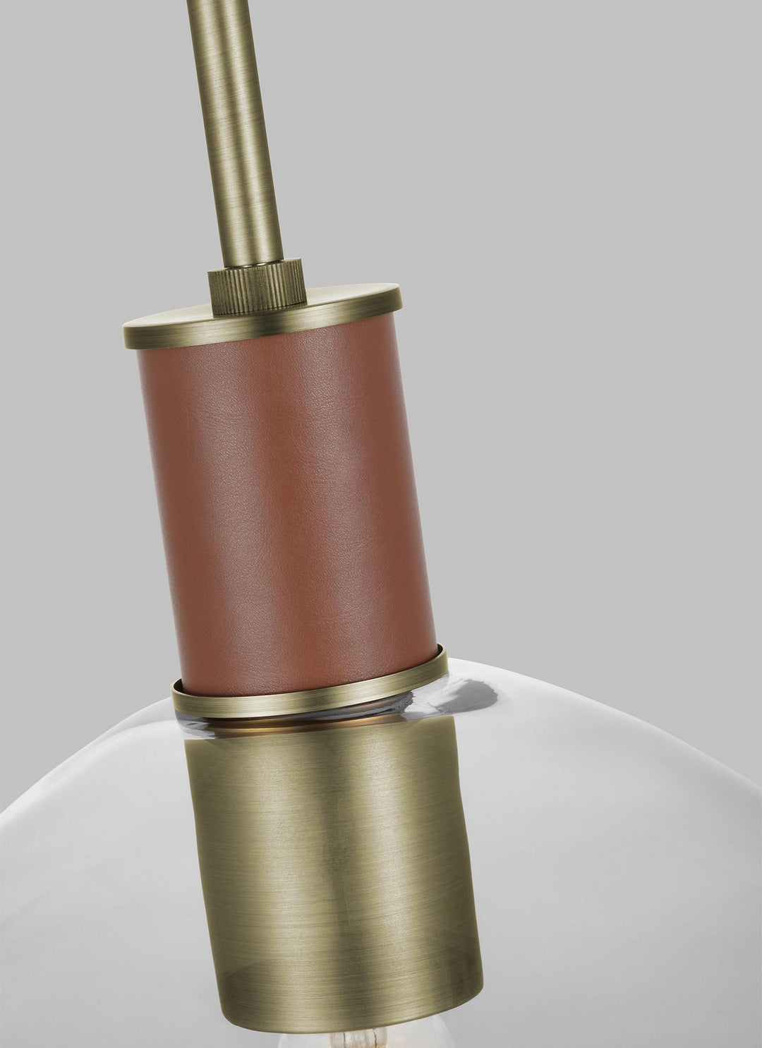 Visual Comfort Studio Hadley LP1051TWBCG Pendant Light - Time Worn Brass