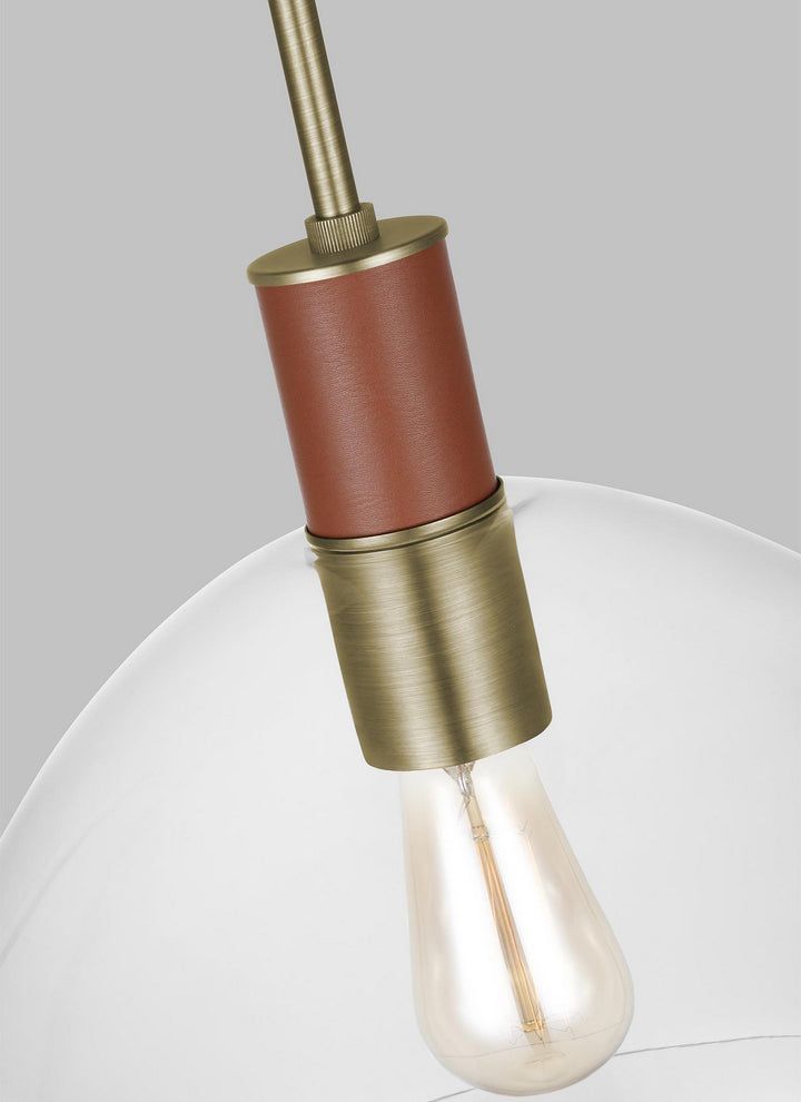 Visual Comfort Studio Hadley LP1061TWBCG Pendant Light - Time Worn Brass