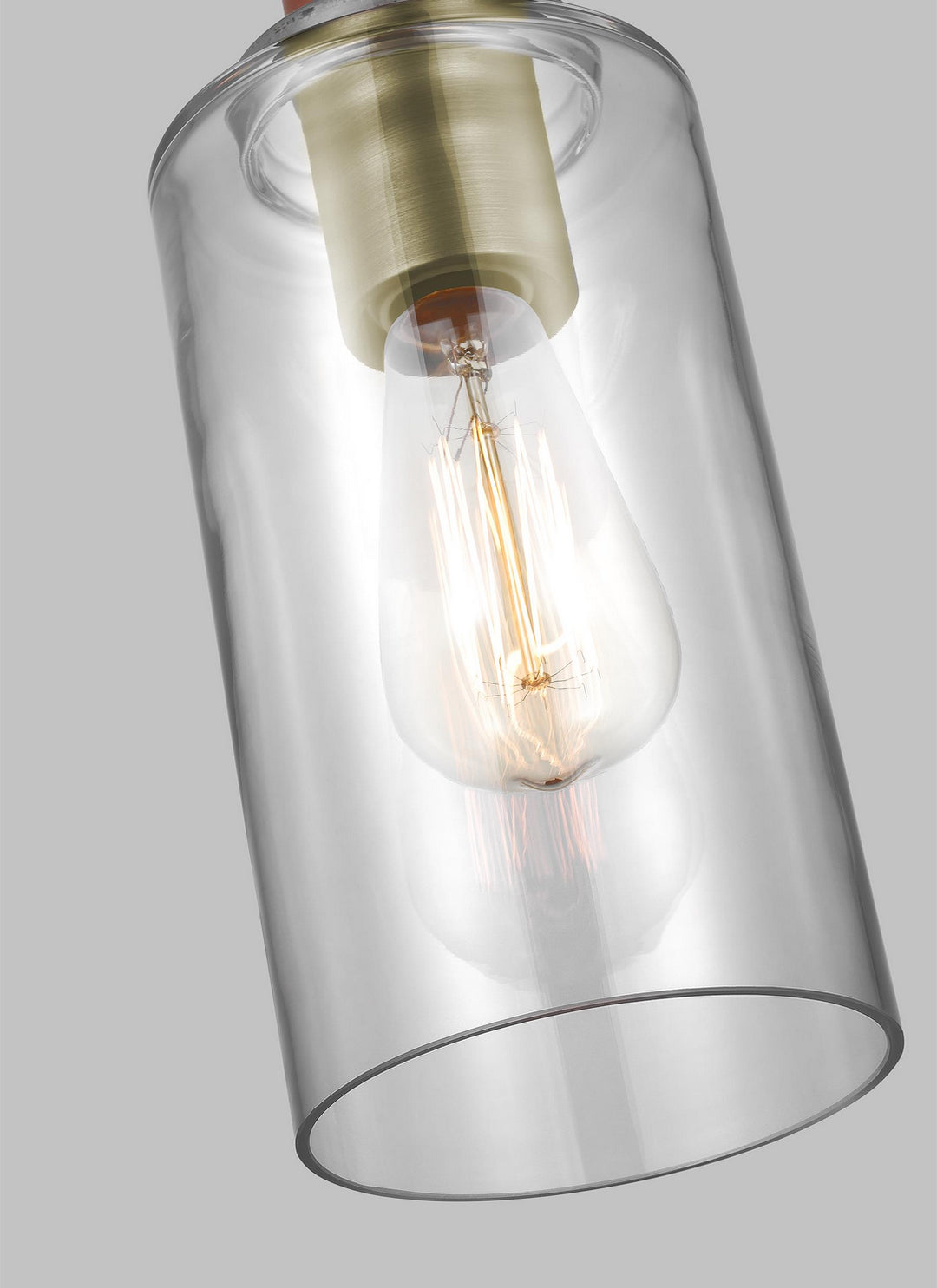Visual Comfort Studio Hadley LP1071TWBCG Pendant Light - Time Worn Brass